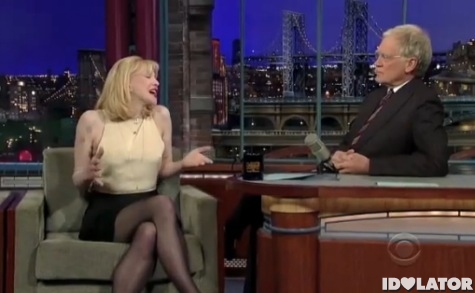 Courtney love strip letterman Woman deep orgasm visions